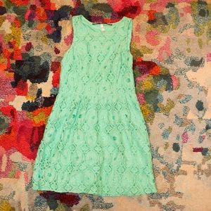 Mint Green Lace Dress